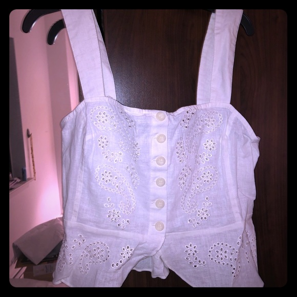 Free People Tops - NWT free people cute white eyelet peasant top